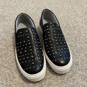 Nine West Black Studded Sneakers